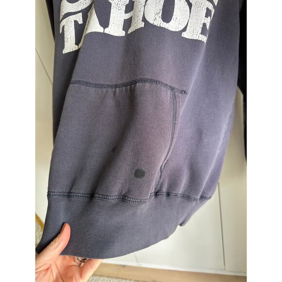 Vintage Hollister Hoodie/Sweatshirt Ski Tahoe Unisex Heritage Rustic Blue - Picture 4 of 9